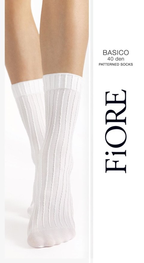 Skarpetki Basico 40 Den White