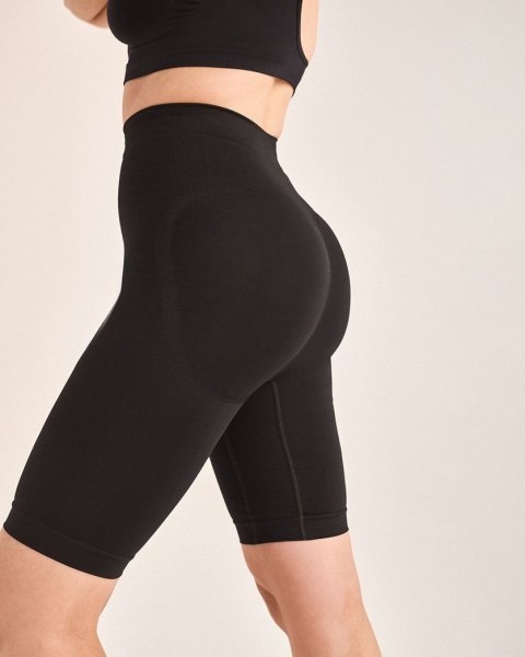 Szorty wyszczuplające 1401 Shapewear Corset Short Black - zapięcie gorsetowe