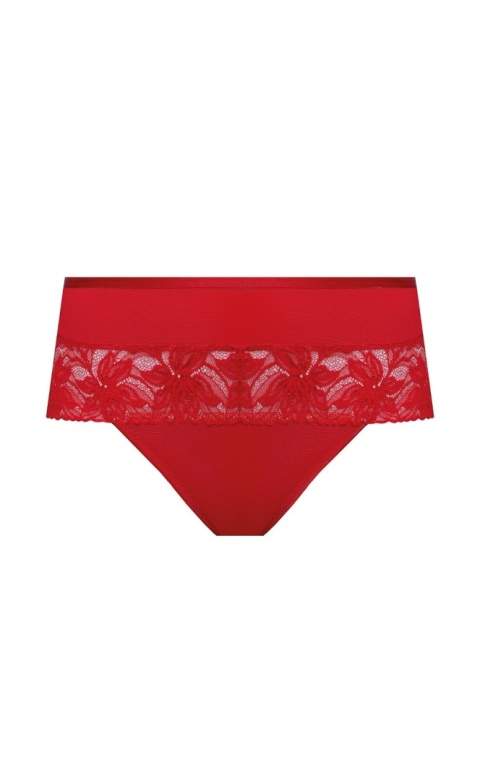 Figi damskie Laura czerwony - zabudowane boki