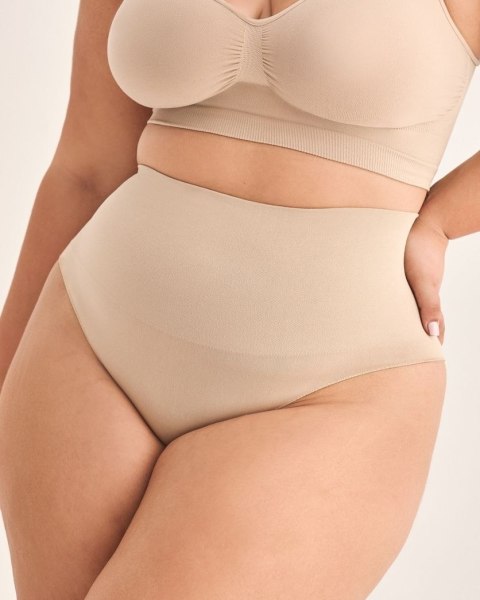 Brazyliany damskie S124 Shapewear Brazylian Natural - bezszwowe