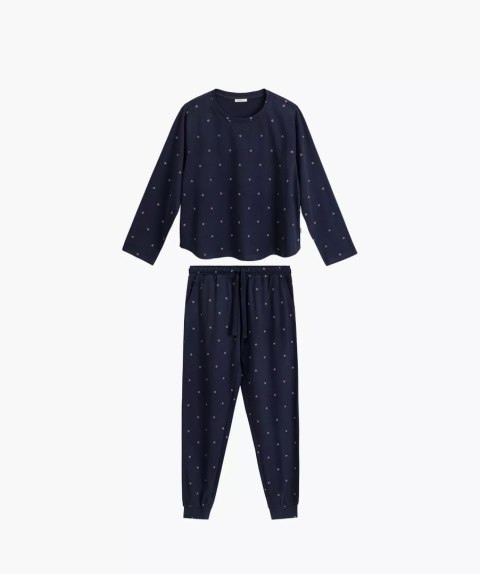 Piżama Damska NLP-500 - luźna góra, zwężające się nogawki