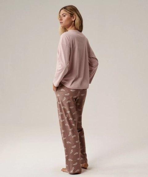 Piżama damska NLP-501 - długie spodnie, długie rękawy