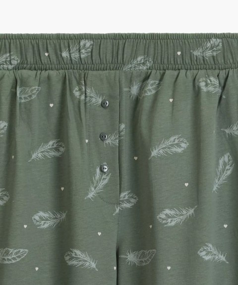 Piżama damska NLP-501 - wzorzyste spodnie