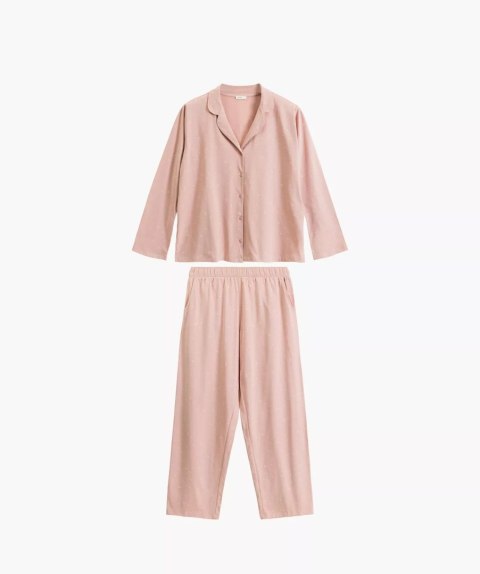 Piżama damska NLP-503 - wygodna, na guziki