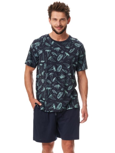 PIŻAMA MĘSKA MNS 838 A23 KR R.3XL-4XL