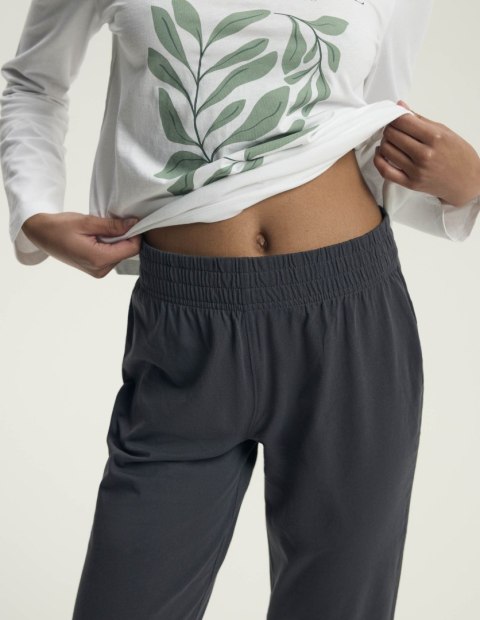 Piżama Danna 43686 Ecru - spodnie slim