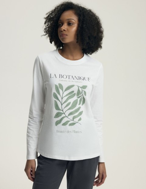 Piżama Danna 43686 Ecru - ozdobny print