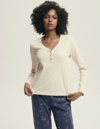 Piżama Delanie 43698 Ecru