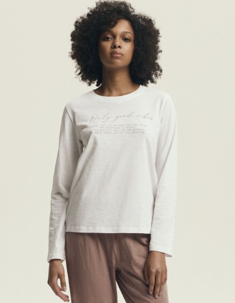 Piżama Delanie 43701 Ecru