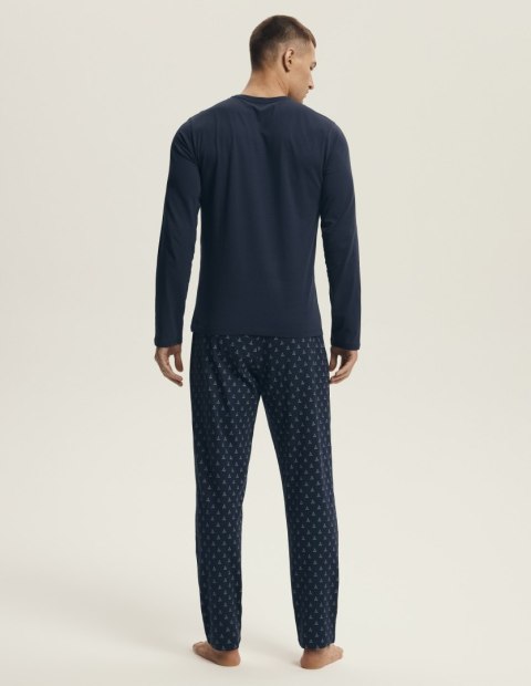 Piżama Lush 43478 Granatowa - tył