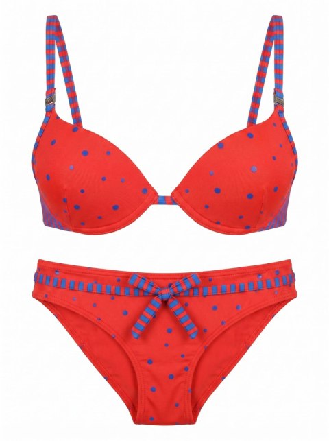 Kostium kąpielowy Sunset Bloom Czerwony