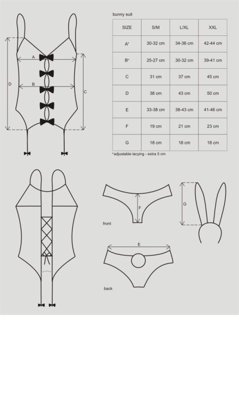 Kostium Bunny Suit Różowy