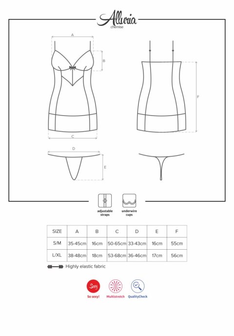 Koszulka nocna Alluria Chemise + stringi GRATIS!