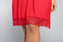 Italian Fashion koszula nocna Andrea krótka na wąskich ramiączkach czerwony