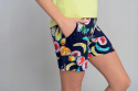 Italian Fashion piżama damska Fruit krótki rękaw krótkie spodnie limonka