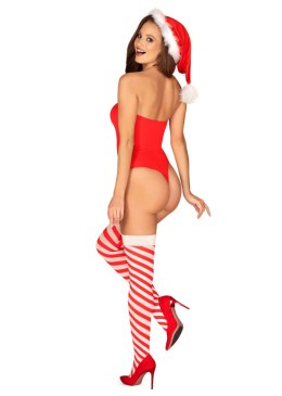 Pończochy Kissmas stockings Red