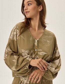 Piżama Fleur 42020-91X Oliwkowa