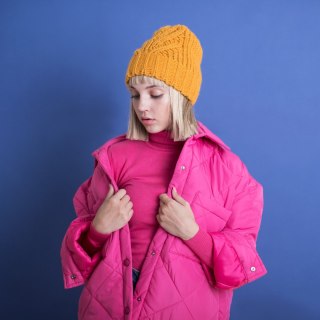 Czapka Stylowy Francuz Musztardowa