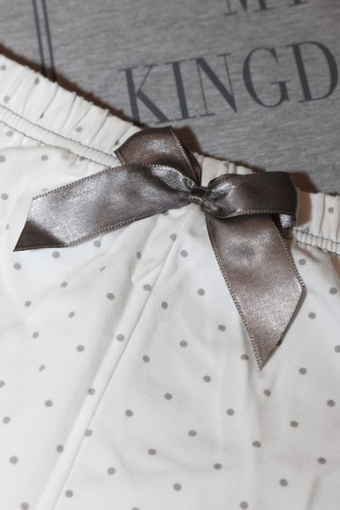 Piżama Kingdom Short Dots & Grey