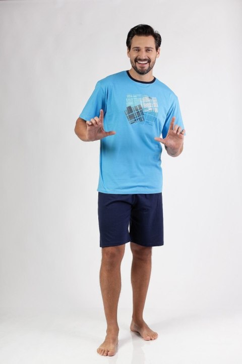 PIŻAMA MĘSKA 474 KR R.2XL-4XL