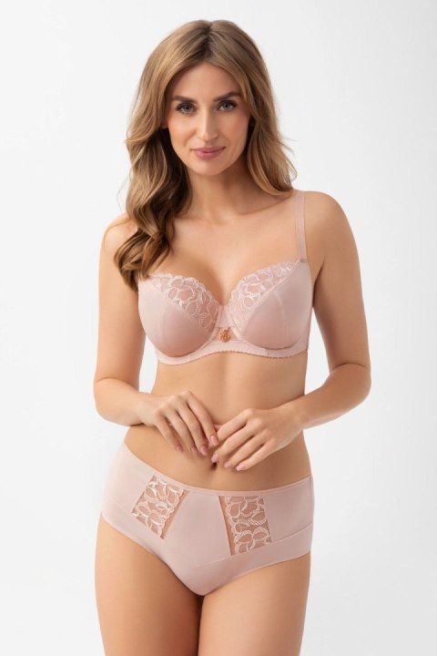 Biustonosz Isla K934 od Gorsenia – miękki model z fiszbinami i ozdobnym haftem