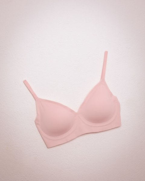 Biustonosz Simple t-shirt Bra Różowy