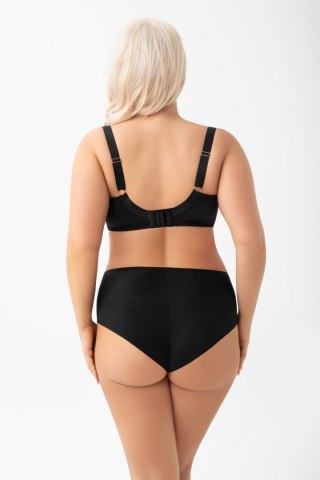 Figi Isla K935 czarne – eleganckie, haftowane figi Gorsenia