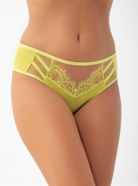 brazyliany Gorsenia Paradise limonkowe – ozdobne paseczki z przodu