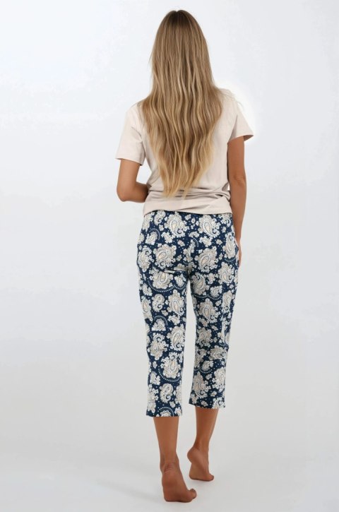 Piżama Donna Navy Charm - Bawełniana