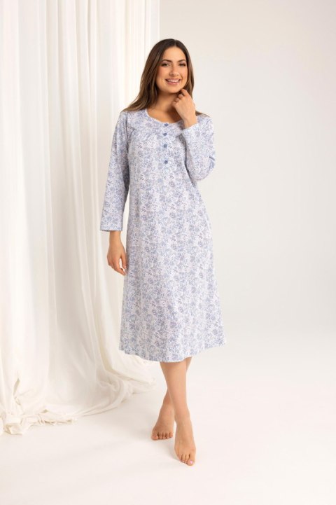 Bawełniana koszula damska 017 DR z długim rękawem