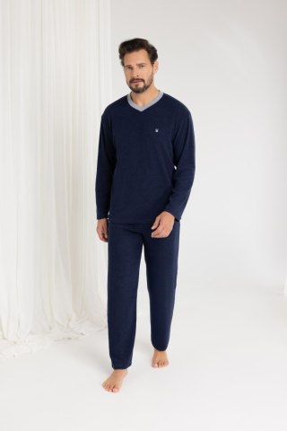 PIŻAMA MĘSKA 489 FROTTE DR R.2XL-3XL