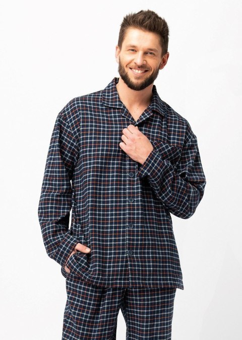 PIŻAMA MĘSKA MNS 480 FLANELA DR