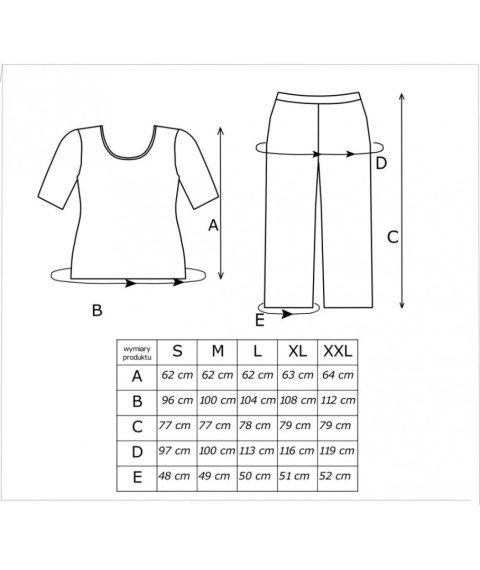 Piżama Michelle 3/4